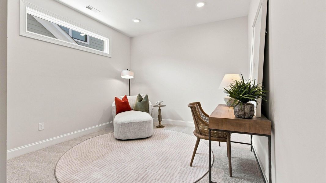 Furnished interior view inside a new home in The Courtyards at Hodges Farm, Charlotte (Image 20).