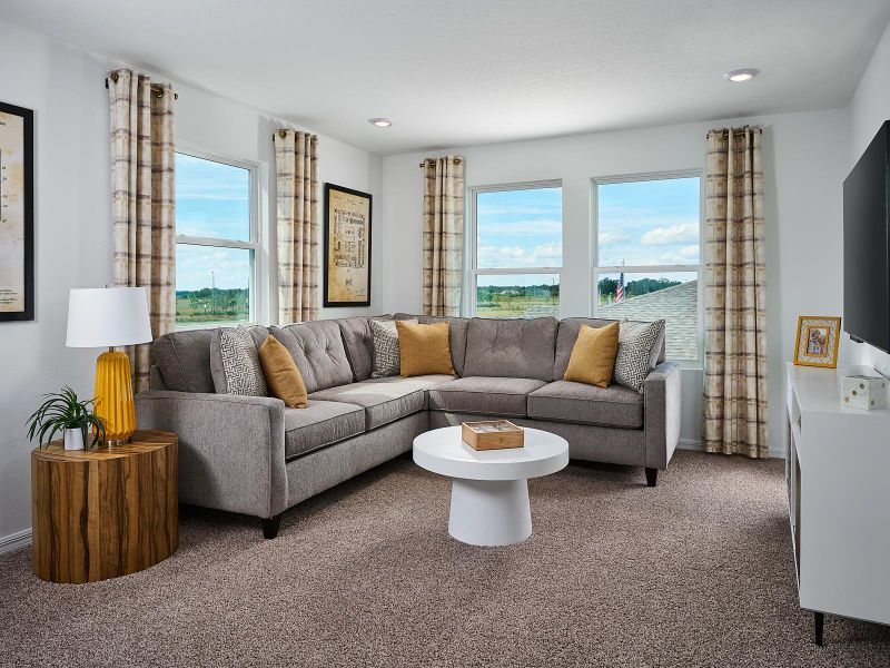 Furnished interior view inside a new home in Meritage Homes at Terra Lago - Classic Series, Indiantown (Image 4).