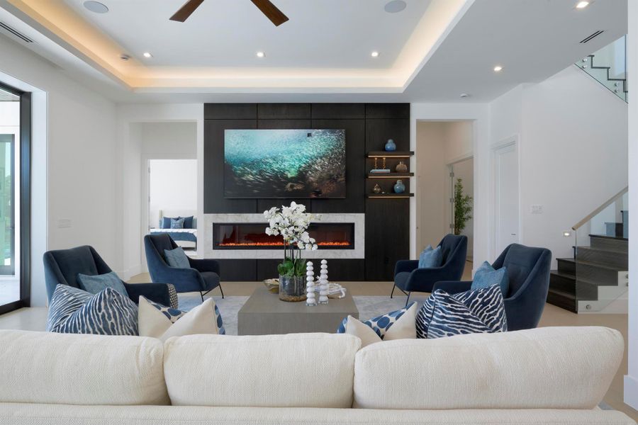 Furnished interior view inside a new home in , North Palm Beach (Image 9).