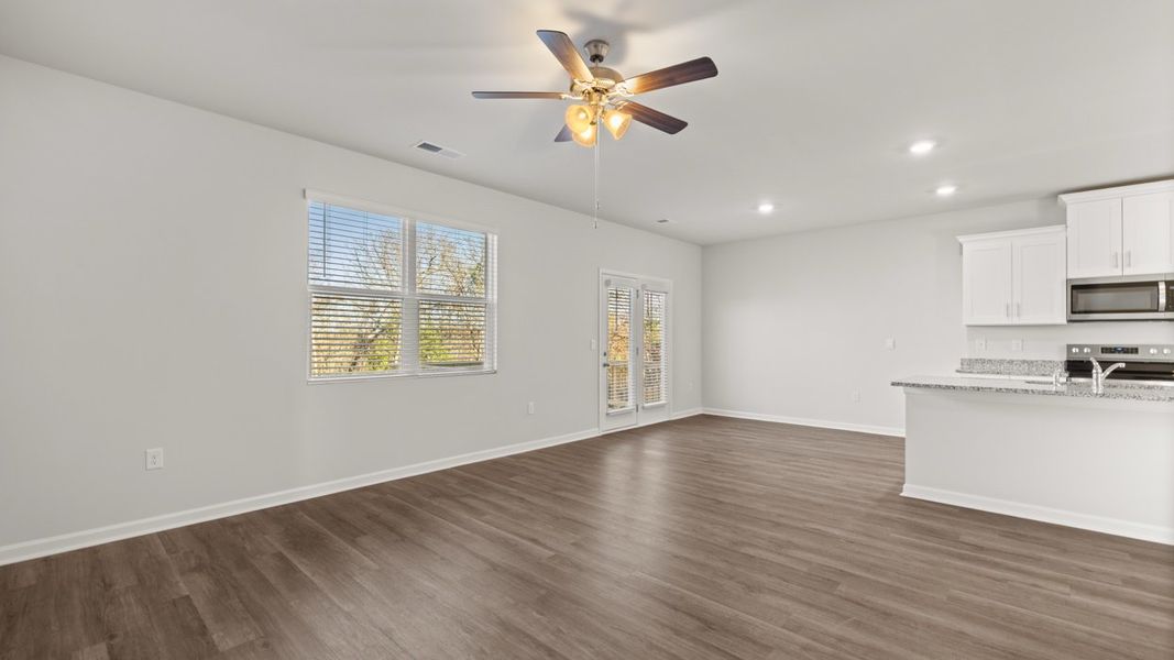Representative unfurnished interior of a home built from the Elle by D.R. Horton in Highland Hills, Graniteville (Image 15).