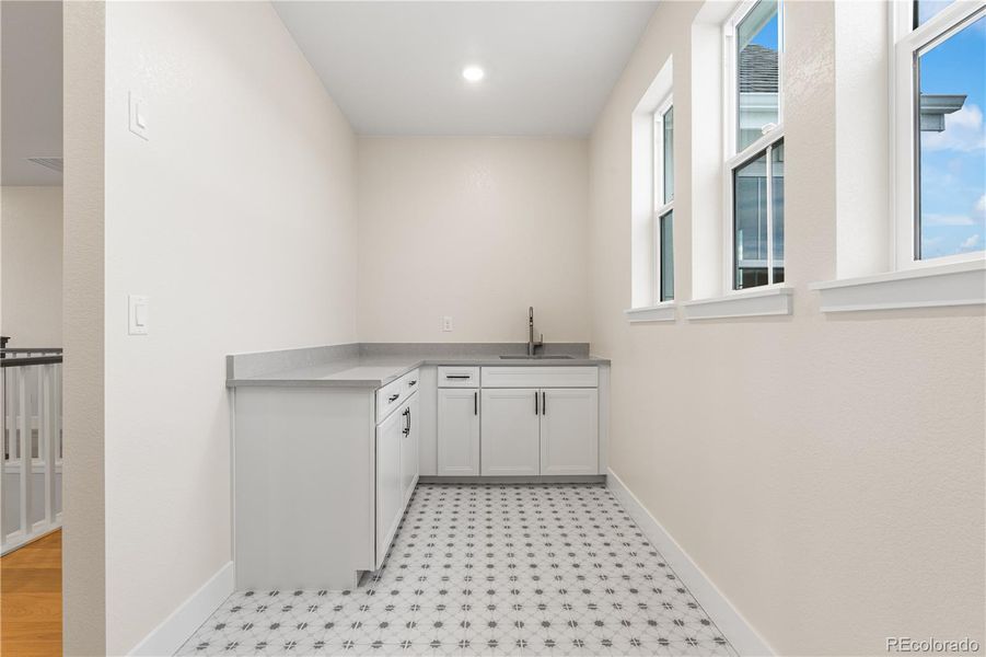 Furnished interior view inside a new home in Luxe at The Canyons, Castle Pines (Image 12).