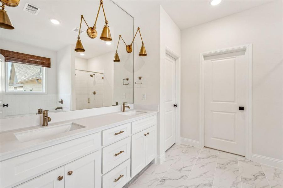 Furnished interior view inside a new home in , Aledo (Image 6).