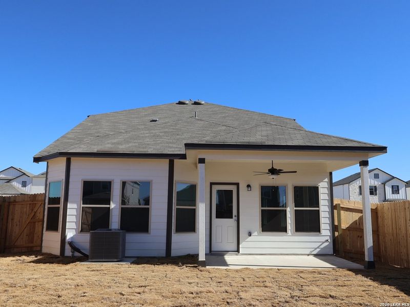 Exterior details and patio area of a home in Park Place, New Braunfels (Image 13). Exterior details and patio area of a home in Park Place, New Braunfels (Image 13).
