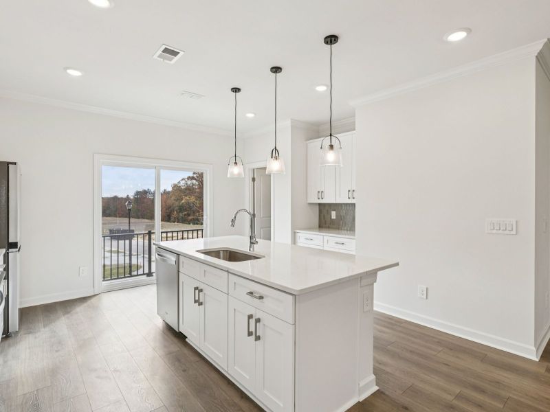 Furnished interior view inside a new home in Meadows at Wilson Farms - The Heights Series, Fort Mill (Image 6). Furnished interior view inside a new home in Meadows at Wilson Farms - The Heights Series, Fort Mill (Image 6).