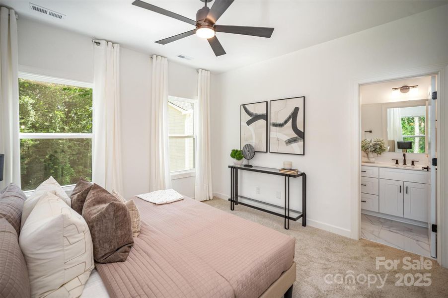 Furnished interior view inside a new home in , Charlotte (Image 7).