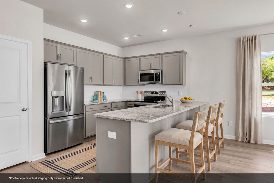 Furnished interior view inside a new home in Fairway Woods at Wyboo, Manning (Image 7).