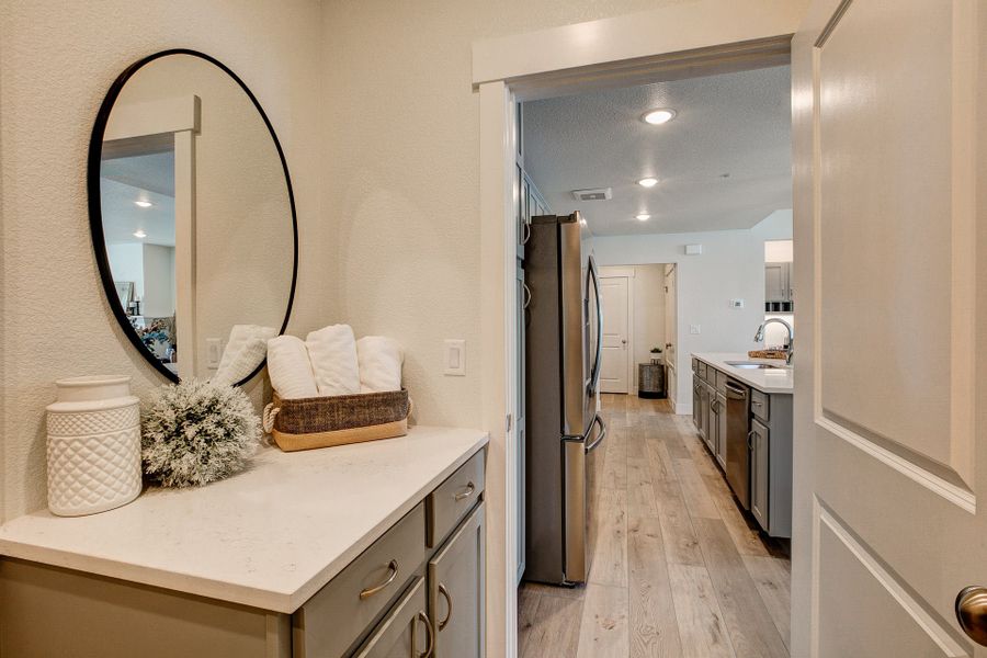Representative furnished interior of a home built from the The Cambridge by Landmark Homes in The Lakes at Centerra, Loveland (Image 17).