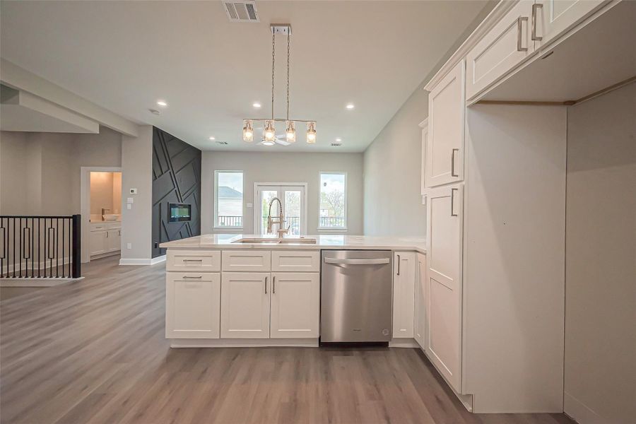 Unit 2: Kitchen with lots of natural lighting.