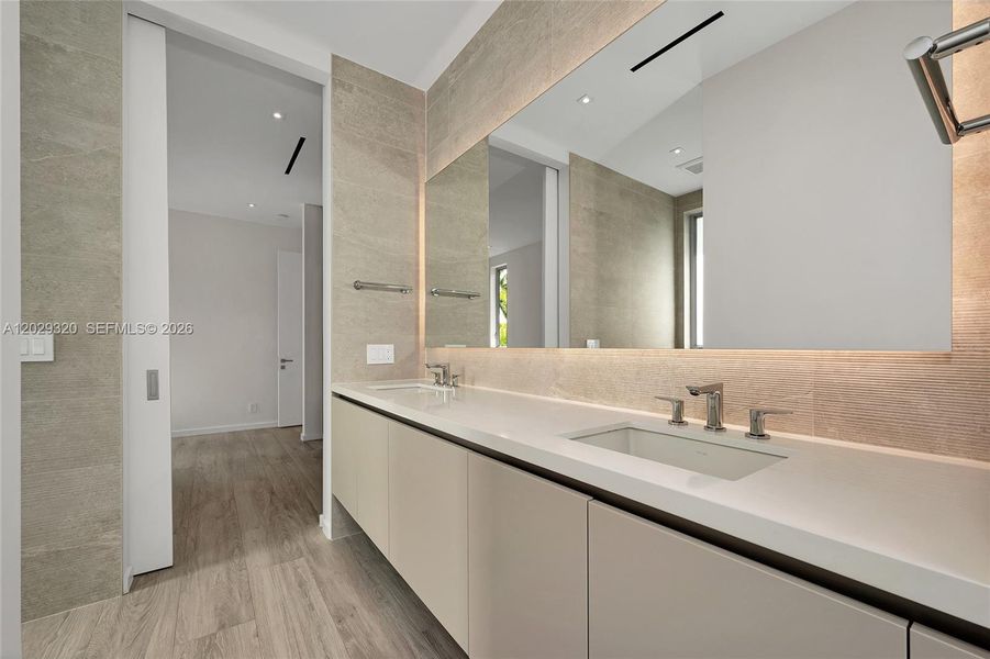 Furnished interior view inside a new home in , Miami (Image 10).