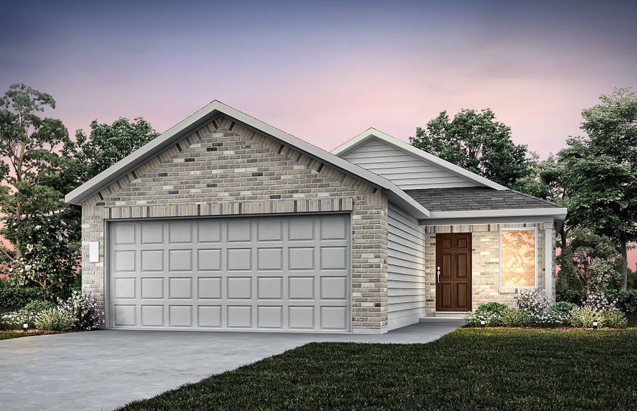 Representative exterior photo of a completed home built from the Kemp by Centex in Cottonwood Creek, Howe, TX (Image 14).