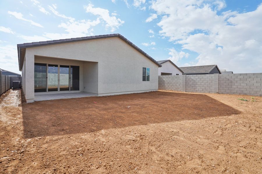 Back exterior elevation. Colors and finishes may vary by community.