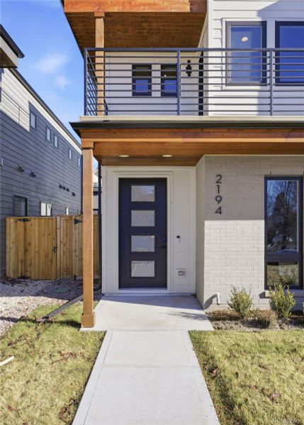 Exterior details and patio area of a home in , Denver (Image 4).