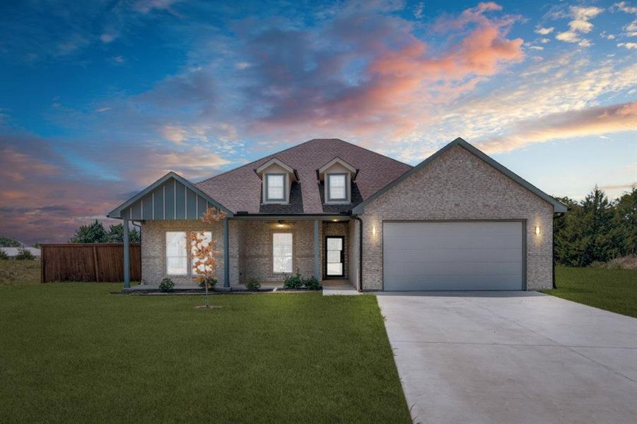 Front exterior of a new home in , East Tawakoni, TX, highlighting curb appeal (Image 1). Front exterior of a new home in , East Tawakoni, TX, highlighting curb appeal (Image 1).