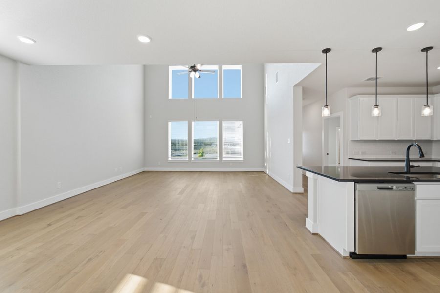 Spacious, unfurnished interior of a new home in The Woodlands at Medina Hills, Mico (Image 29).