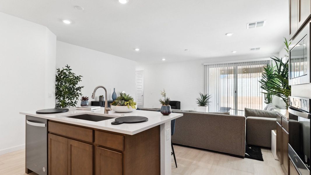Furnished interior view inside a new home in Desert Moon Estates, Buckeye (Image 8).