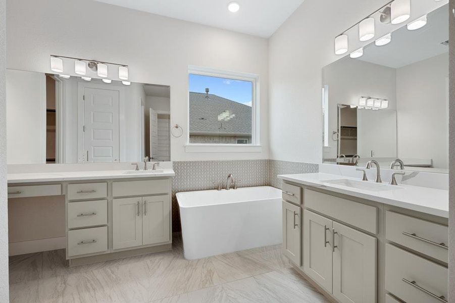 Furnished interior view inside a new home in Santa Rita Ranch, Liberty Hill (Image 11).