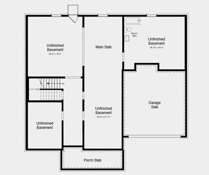 2D floor plan layout of this home in Stratford Hills, Ball Ground, GA (Image 5).