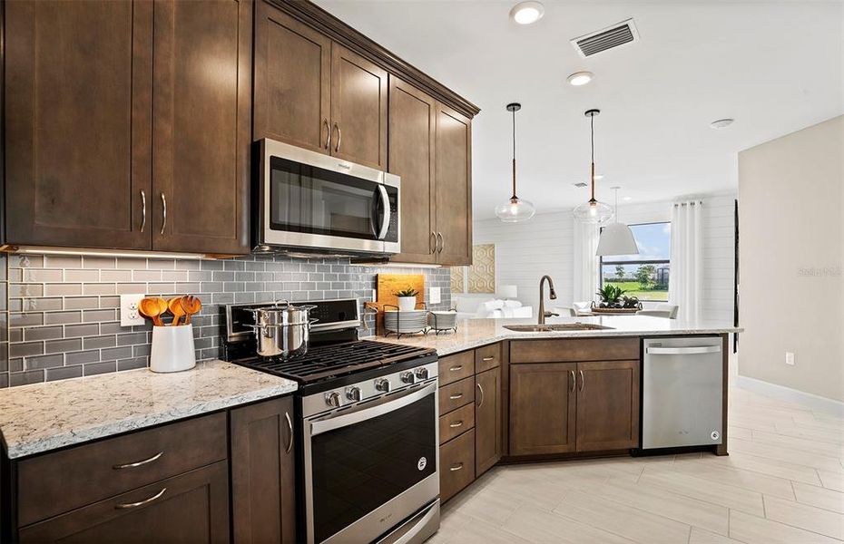 Furnished interior view inside a new home in Talon Preserve on Palmer Ranch, Nokomis (Image 3). Furnished interior view inside a new home in Talon Preserve on Palmer Ranch, Nokomis (Image 3).