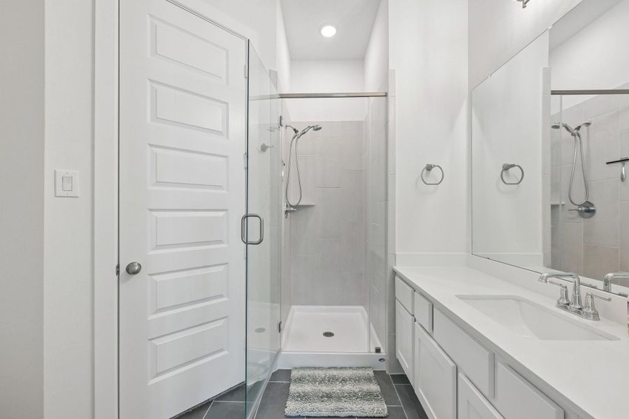 Furnished interior view inside a new home in The Woodlands Hills, Willis (Image 36).
