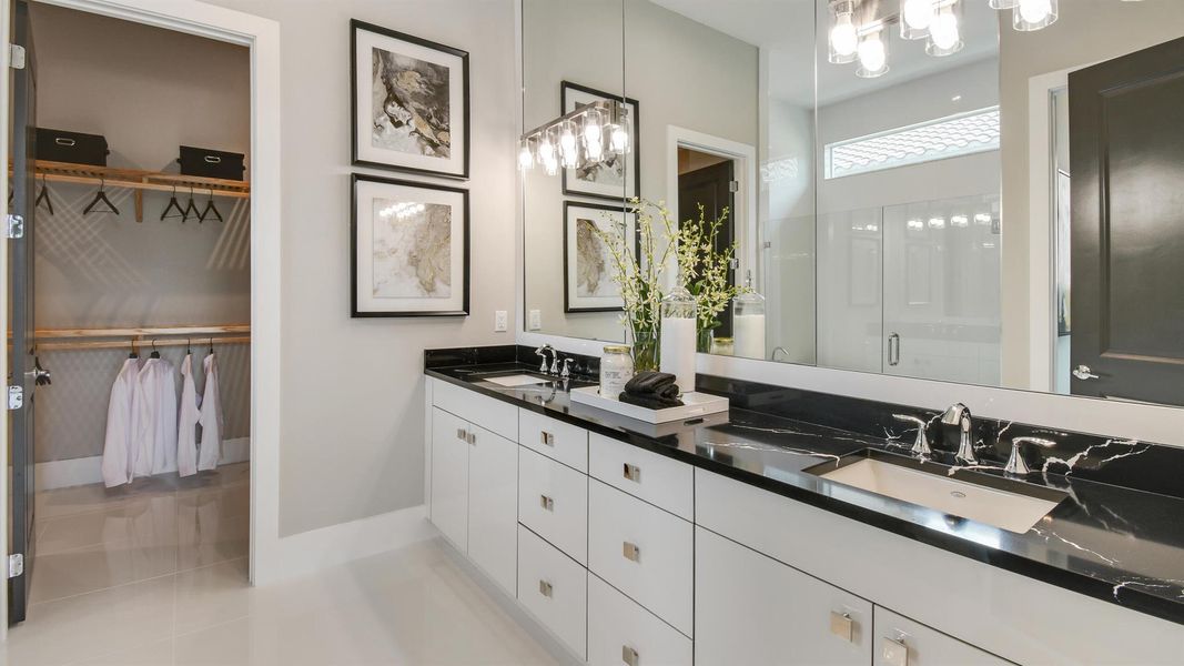 Furnished interior view inside a new home in Mosaic, Port St. Lucie (Image 36).