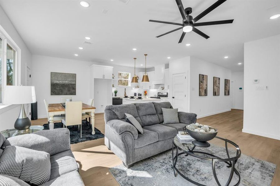 Furnished interior view inside a new home in , Gun Barrel City (Image 12).