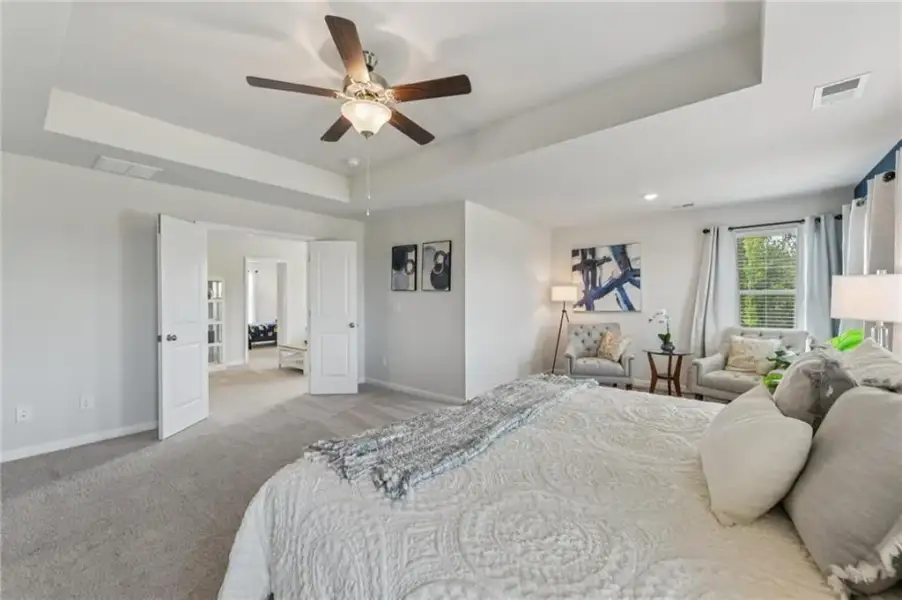 Furnished interior view inside a new home in The Hills at Cedar Creek, Winder (Image 65).