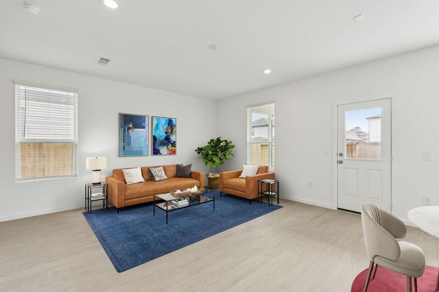 Furnished interior view inside a new home in Decker Farms, Magnolia (Image 4).