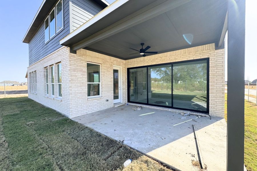 Exterior details and patio area of a home in Wellington, Haslet (Image 4).