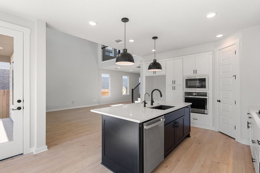 Furnished interior view inside a new home in Lariat, Liberty Hill (Image 12).