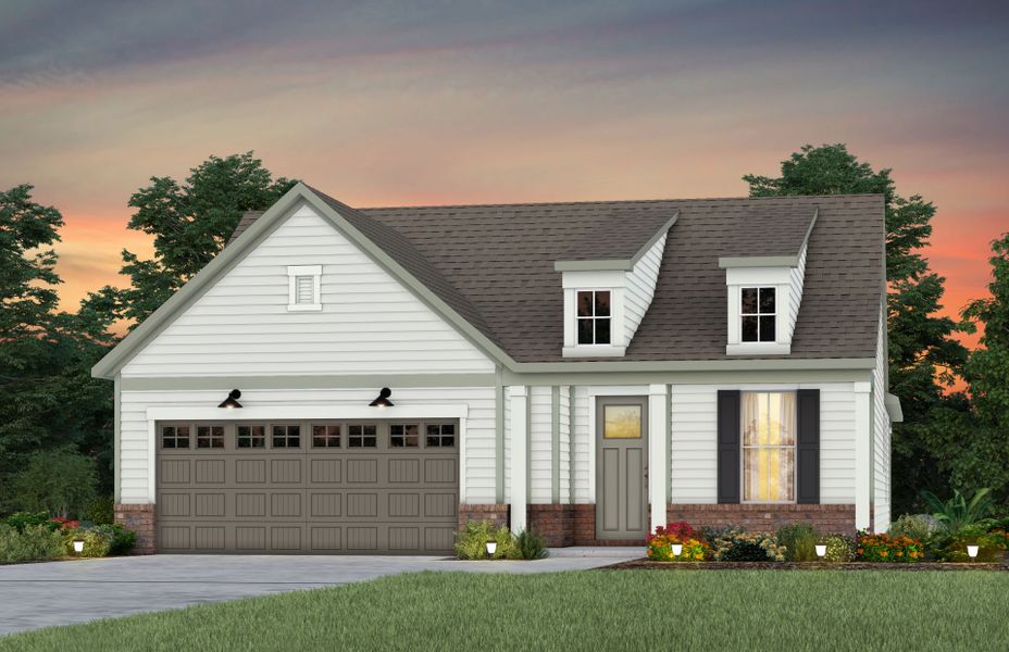 Front exterior of a new home in Carolina Riverside, Belmont, NC, highlighting curb appeal (Image 21). Front exterior of a new home in Carolina Riverside, Belmont, NC, highlighting curb appeal (Image 21).