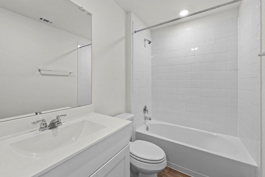 Furnished interior view inside a new home in Trace, San Marcos (Image 10).