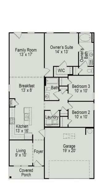 The Piedmont Floorplan
