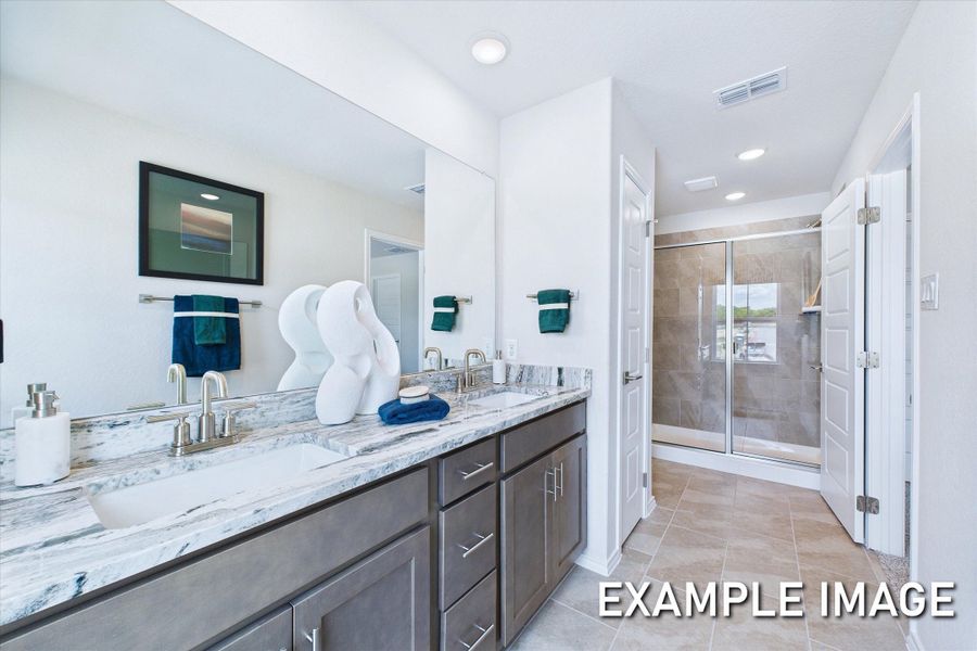 Representative furnished interior of a home built from the The Gillian C by Davidson Homes LLC in Buffalo Way Villas, Houston (Image 18).