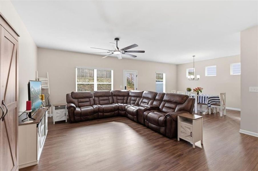 Furnished interior view inside a new home in , Cartersville (Image 12).