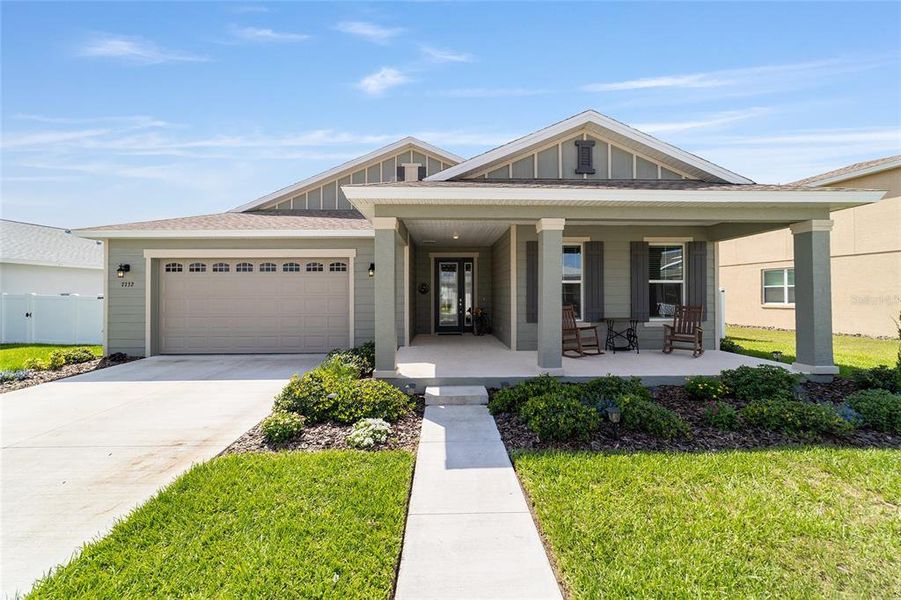 Front exterior of a new home in , Ocala, FL, highlighting curb appeal (Image 23). Front exterior of a new home in , Ocala, FL, highlighting curb appeal (Image 23).