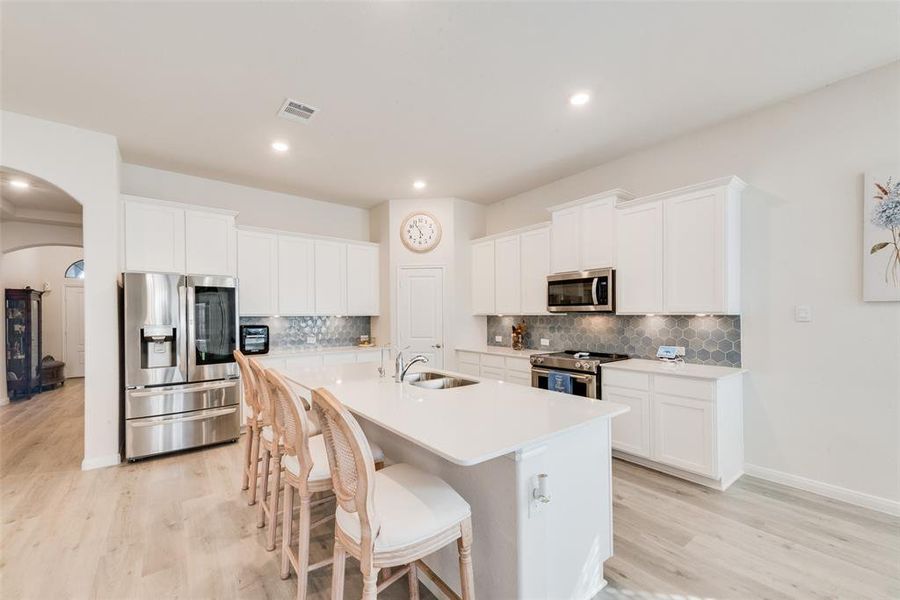 Furnished interior view inside a new home in , Aubrey (Image 25).