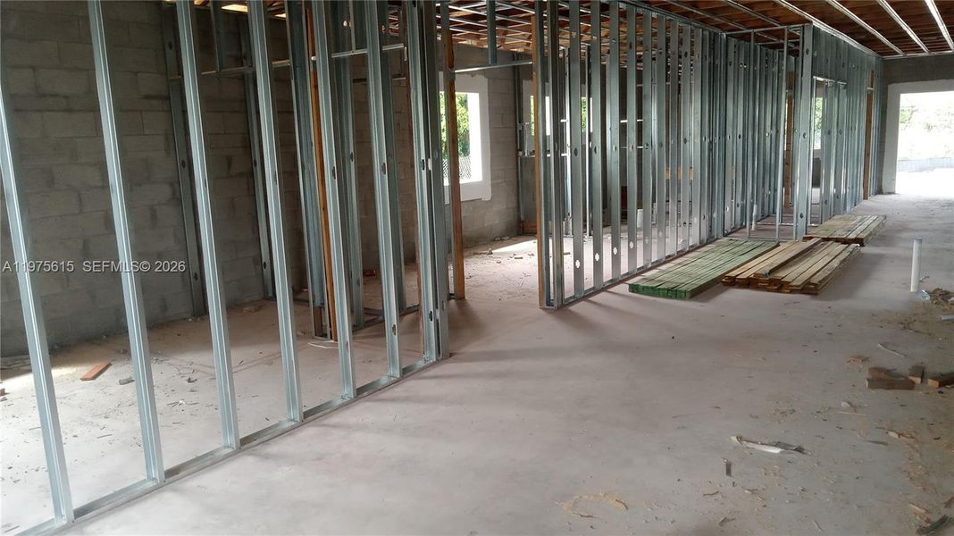 In-progress construction of a new home in , Miami Gardens, FL (Image 4).