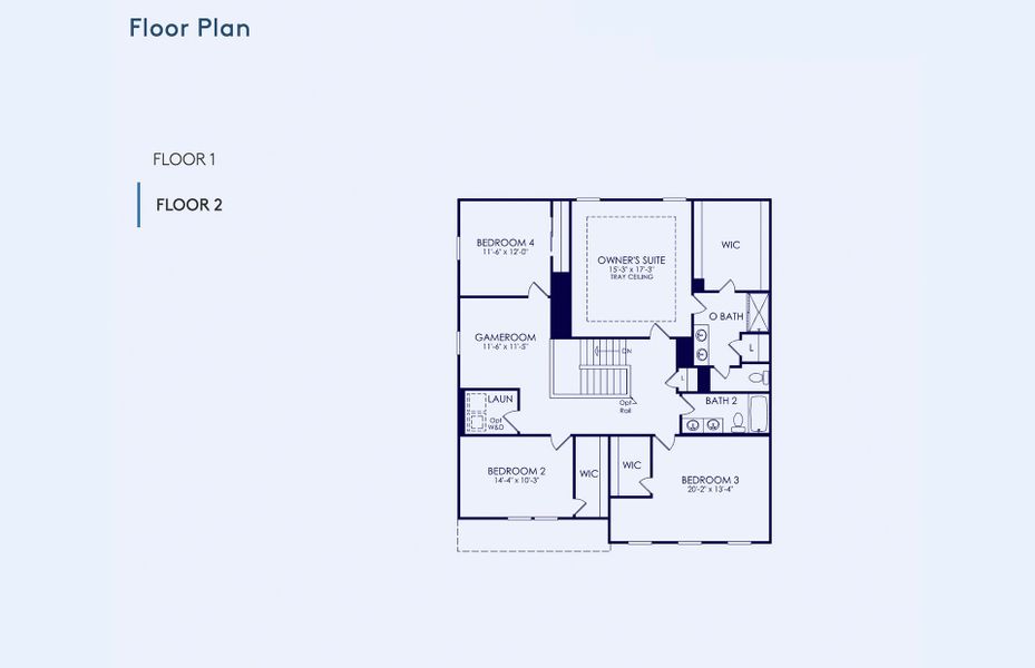 2D floor plan layout of this home in Waterways, Richmond Hill, GA (Image 6).