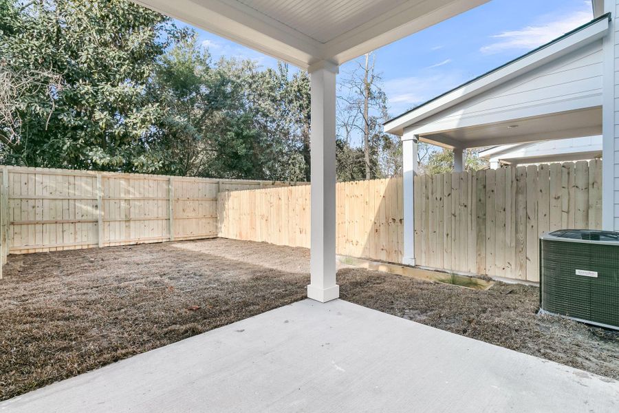Exterior details and patio area of a home in , North Charleston (Image 29).