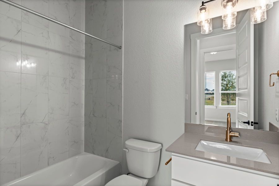 Furnished interior view inside a new home in Lariat, Liberty Hill (Image 16).