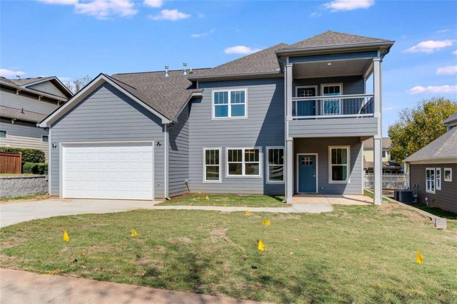 Front exterior of a new home in , Douglasville, GA, highlighting curb appeal (Image 22).