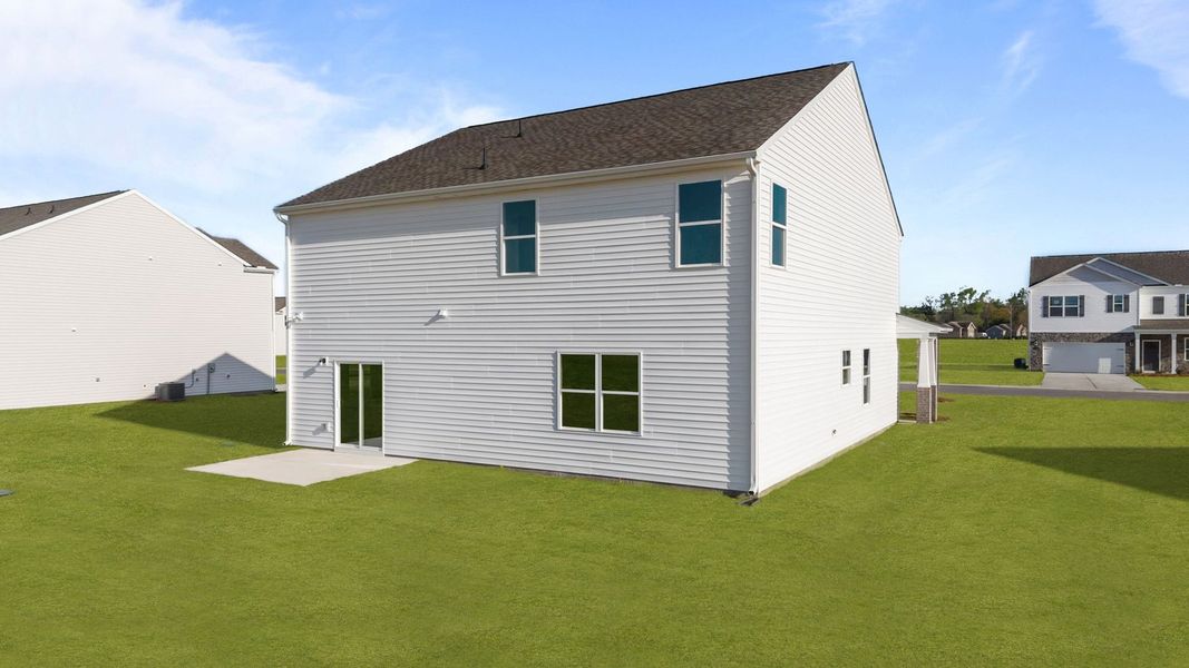Exterior details and patio area of a home in Dail Farm, Farmville (Image 4).