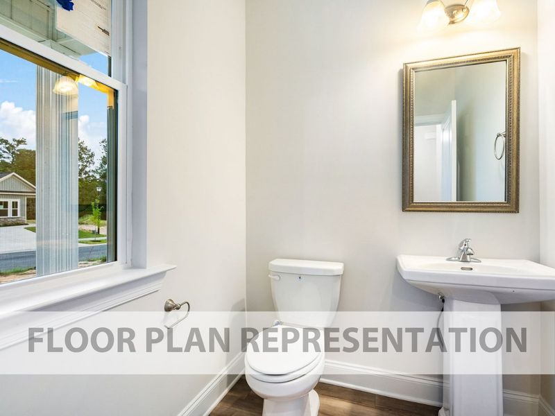 Powder Room | 1486 Floorplan by Ivey Homes Powder Room | 1486 Floorplan by Ivey Homes