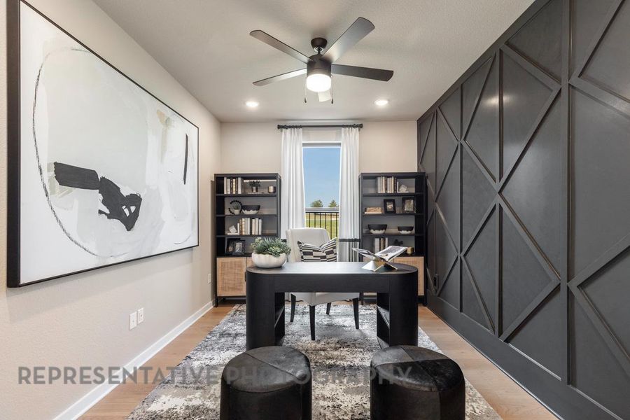 Furnished interior view inside a new home in Easton Park, Austin (Image 18). Furnished interior view inside a new home in Easton Park, Austin (Image 18).
