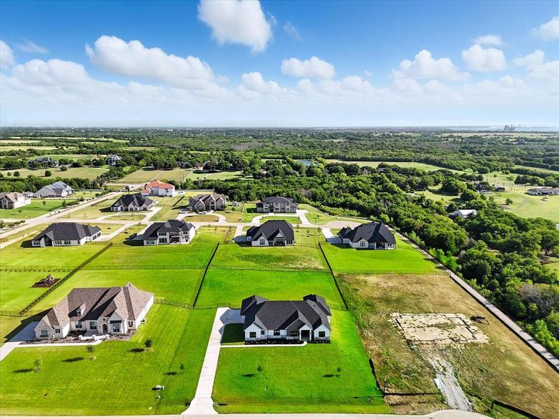 Aerial view of residential area Aerial view of residential area