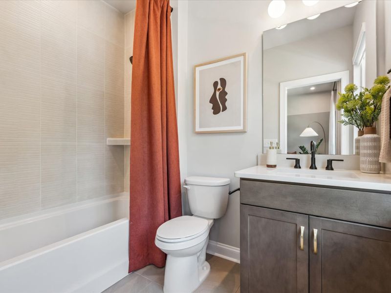 Representative furnished interior of a home built from the Hudson by Tri Pointe Homes in Old Town Village, Waxhaw (Image 43).