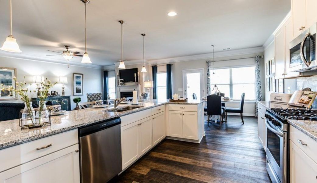 Furnished interior view inside a new home in Saddle Ridge, Calhoun (Image 12).