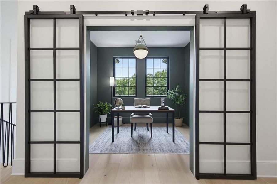 Furnished interior view inside a new home in , Atlanta (Image 87).
