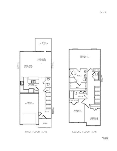 2D floor plan layout of this home in Marion Village, Santee, SC (Image 4). 2D floor plan layout of this home in Marion Village, Santee, SC (Image 4).