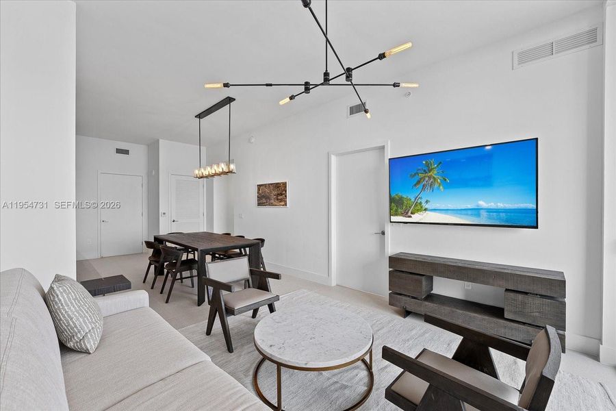 Furnished interior view inside a new home in , Miami (Image 5).